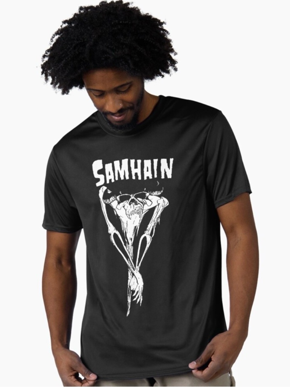 Samhain Scarecrow Graphic T shirt Black
